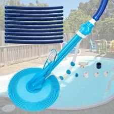 Automatic Swimming Pool Cleaner Suction In-Ground Vacuum Head Cleaner w/ Hoses