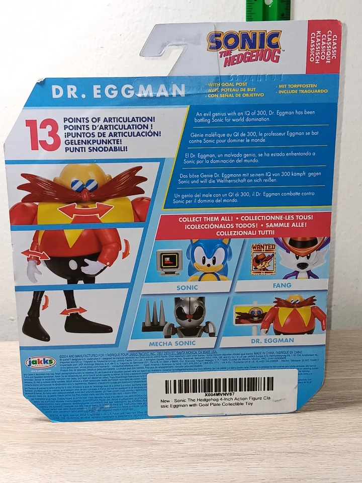 *ENVÍO GRATUITO* 4" CLÁSICO DR EGGMAN + Letrero Sonic the Hedgehog Jakks Pacific Foto 2 de 2