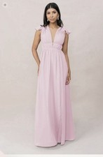 Piękna sukienka maxi od Revelry różowa szyfon - nigdy nie noszona! rozmiar 0 bardzo seksowny