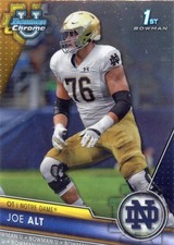 2023 Bowman Chrome 1st Bowman Joe Alt Notre Dame OT #111