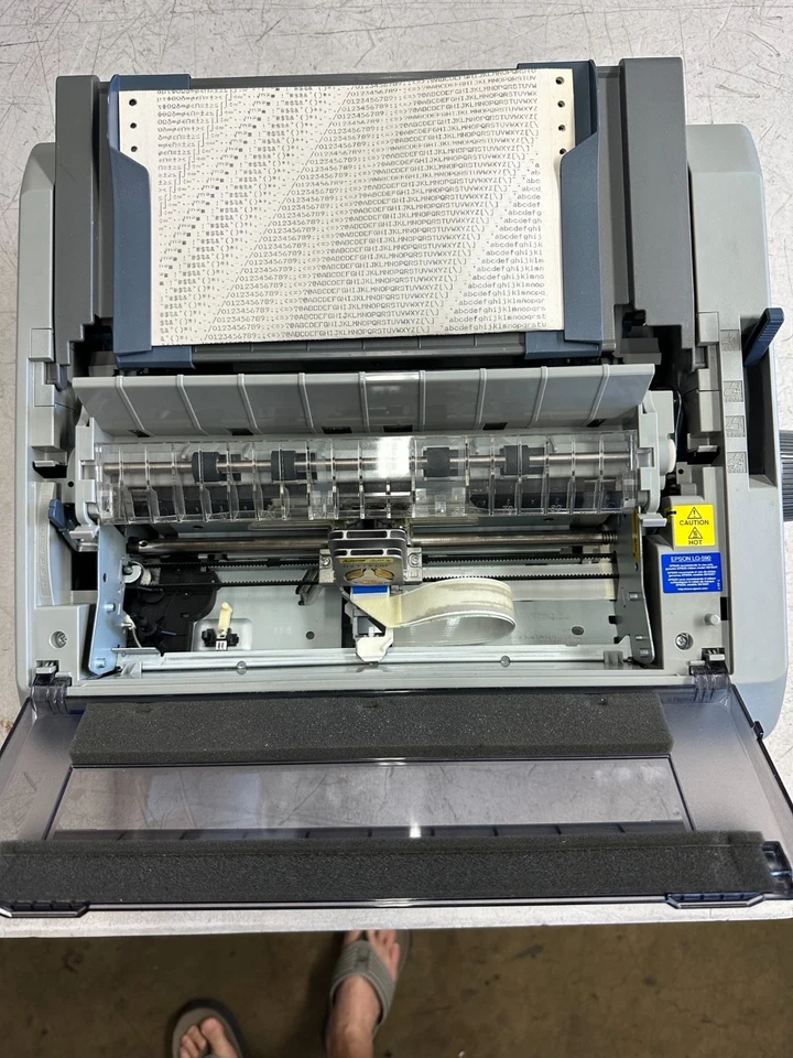 P363A / C11C558001 - EPSON LQ590 DOT MATRIX PRINTER. WARRANTY GOOD WORKING. - Image 2 of 3