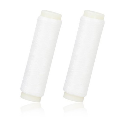 2 Pcs Fishing Thread, Invisible diameter 0.2mm, Length 656 Feet, White