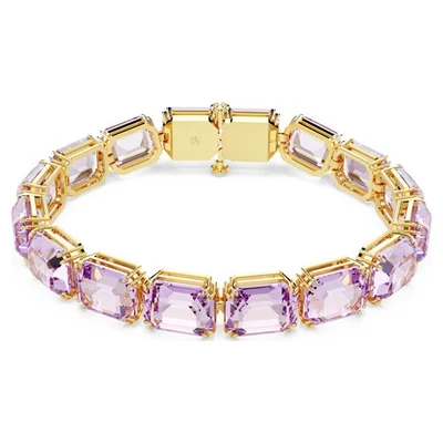 Swarovski Millenia Bracelet, Octagon Cut, Purple, Gold-Tone Plated 5720487 - Image 1 of 4