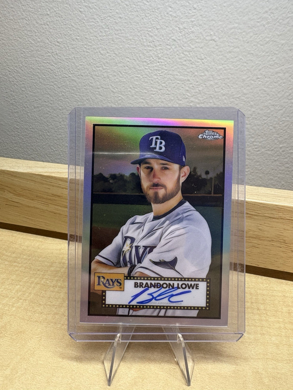 2021 Topps Chrome Platinum Anniversary - Autographs Brandon Lowe Refractor /199