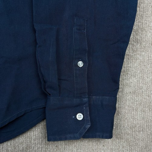 Mack Weldon Button Up Shirt Size Large Daily Wear Cotton Blend Long Sleeve Blue - Picture 5 of 12