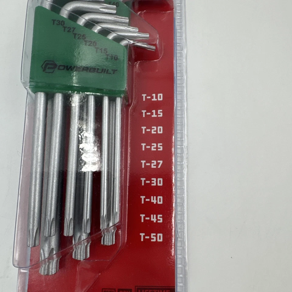 Powerbuilt SAE Long Arm Hex Key Set & Long Arm Star Key Wrench 18 Piece Set - Image 3 of 4