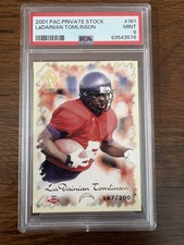 2001 Pacific Private Stock /200 LaDainian Tomlinson #161 RC PSA 9