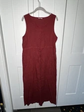 Hot Cotton by Marc Ware 100% Linen Maxi Sundress Women’s size small