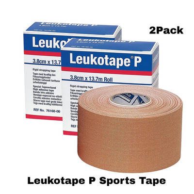 Leukotape P Heavy-Duty Rigid Strapping Sports Tape, 1-1/2 x 15 yd 76168 2 Roll