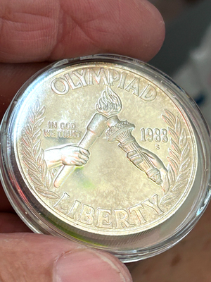 1988-S Olympic Silver Dollar Commemorative $1 90% Silver Proof | eBay