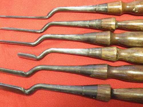 Yoshinaga 6 Pcs Set Chisel Japanese Woodworking Carpentry Kote Nomi Vintage - Picture 7 of 10