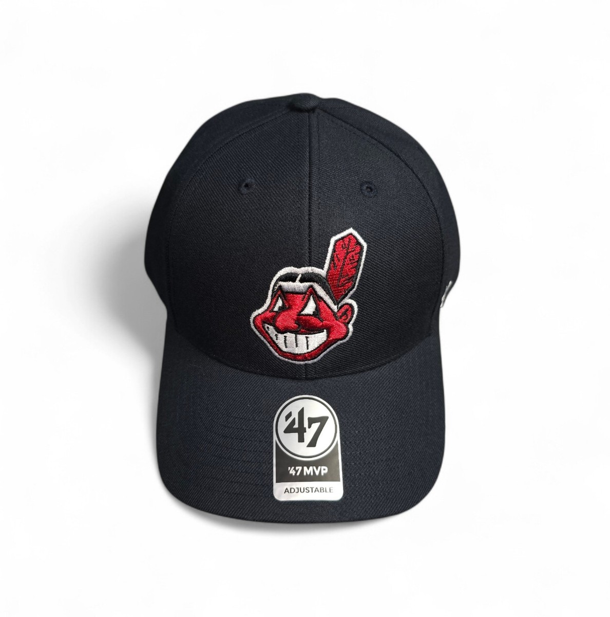 NEW Cleveland Indians Chief Wahoo 47 Brand Adjustable Hat Navy '47