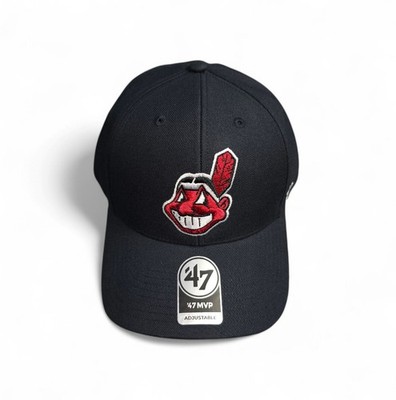 NEW Cleveland Indians Chief Wahoo 47 Brand Adjustable Hat Navy '47