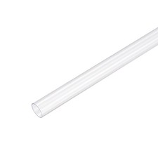 PVC Rigid Clear Round Tubes 8mm IDx10mm Outer Diameter 0.5M/1.64ft Long