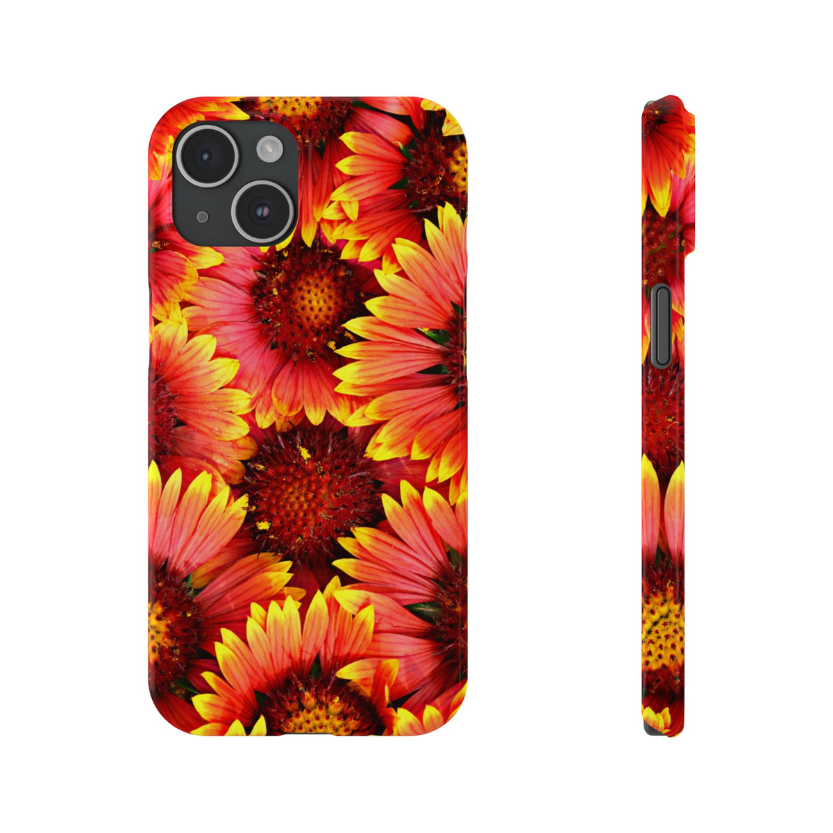 Floral Slim Phone Cases for iPhones - Flower Phone Case Cover for iPhones