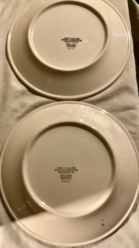 Jewish Deli KATZ CATERER Vintage Pair Restaurant Plates IROQUOIS China JUDAICA - Picture 4 of 7