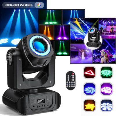 Beam LED Moving Head Stage Light RGBW 8 Colors 7 Gobo DMX DJ Disco Party Lights