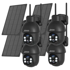 ANRAN Outdoor 5MP Wireless WIFI Solar Battery Security Camera 2 Way Audio AI
