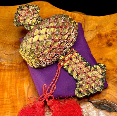 Japanese Coin art Golden Objects Hammer mallet of luck Handcrafted