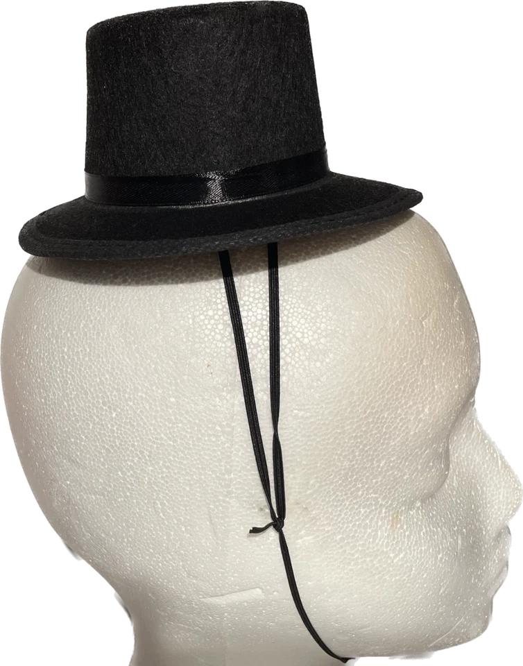 MINI SOMBRERO NEGRO Perro Mascota Disfraz Gorra Marioneta Divertido Payaso Mago Mago Prop S. Foto 2 de 4