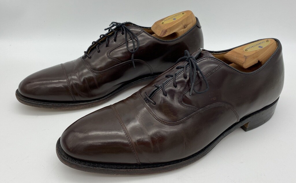 Johnston & Murphy Cap Toe Oxford Shoe Size 10.5 D Cordovan  display picture 1