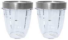 Blendin Replacement 2 Short 2 Lip Rings Compatible with Nutribullet 600W & 900W