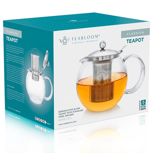 Teabloom Classica Glass Teapot with Removable Infuser - Picture 6 of 6