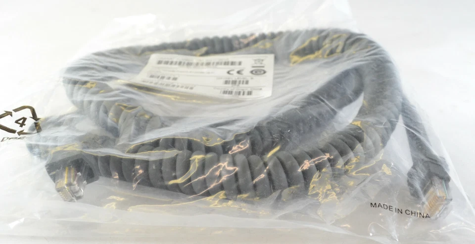 Lot of 5 Symbol Barcode Scanner Coiled Synapse Cable CBA-S04-C16ZAR - Image 3 of 3