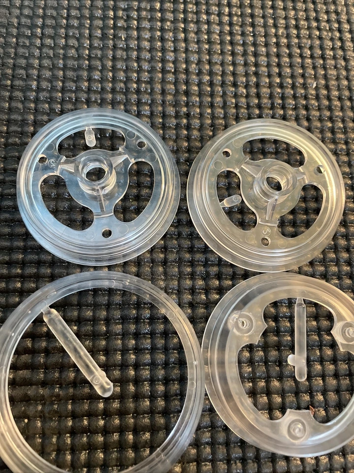 Team Associated 6004 RC10CC Classic Clear Front Wheels Fit Vintage RC10 - Image 4 of 4