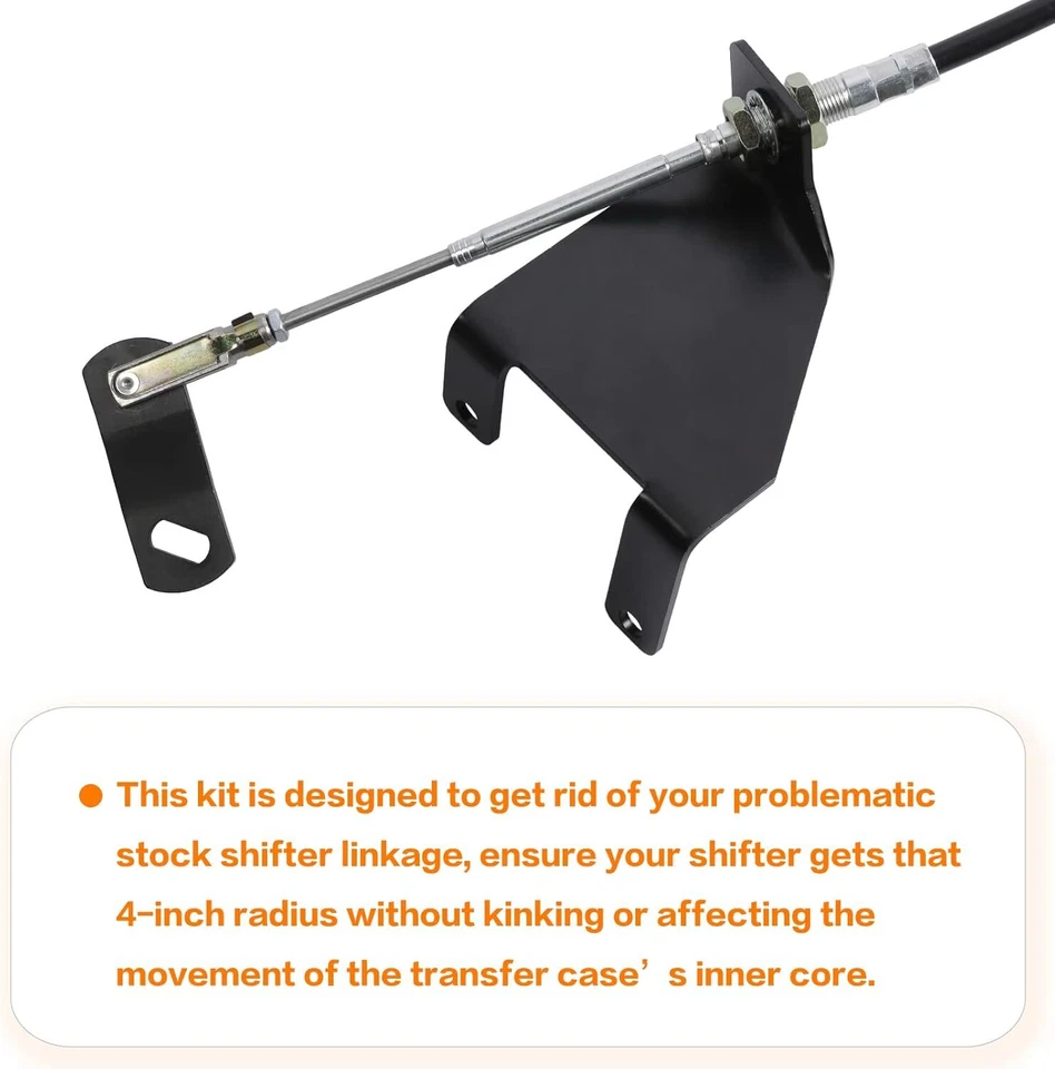 Caja de transferencia para Jeep Wrangler TJ 97-06 actualización de enlace de cambio de cable resistente Foto 4 de 4