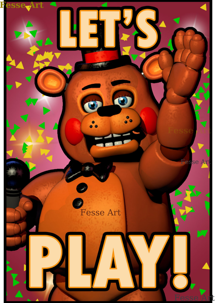 FNAF Five Nights at Freddy's Canvas Poster Art Decor