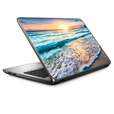 Universal Laptop Skins wrap for 15" - sunset on beach