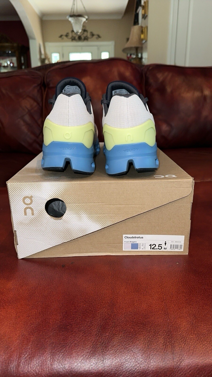 On Cloud Cloudstratus Frost Niagara Men’s Size 12.5 *NEW* image 5