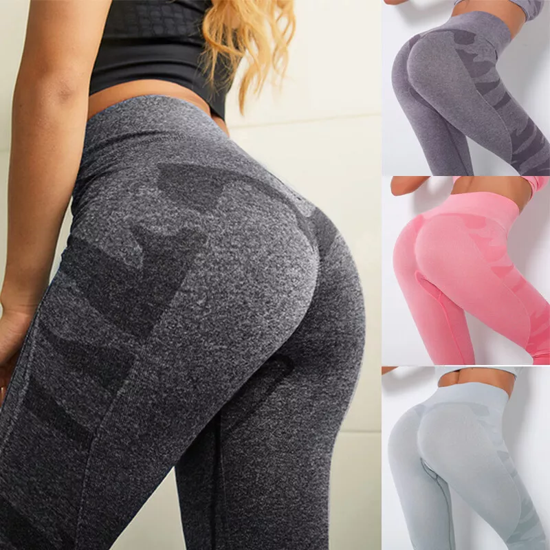 Women Push Up High Waist Scrunch Yoga Leggings Sports Pants Gym