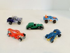 Lotto 5 Hot Wheels Auto Cadillac Camion Doppio Demone Pantera Blu Vintage anni 80