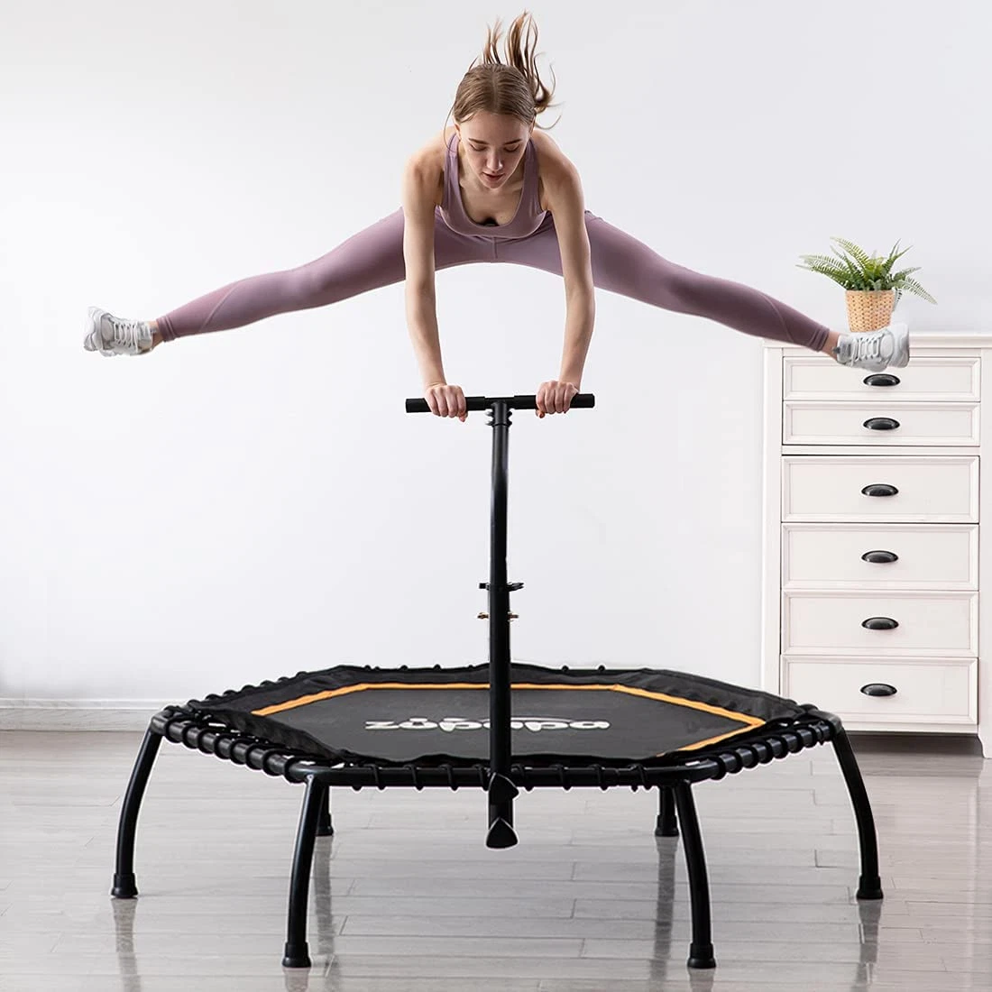 Silent Mini Fitness Trampoline Indoor Rebounder for Adults Best