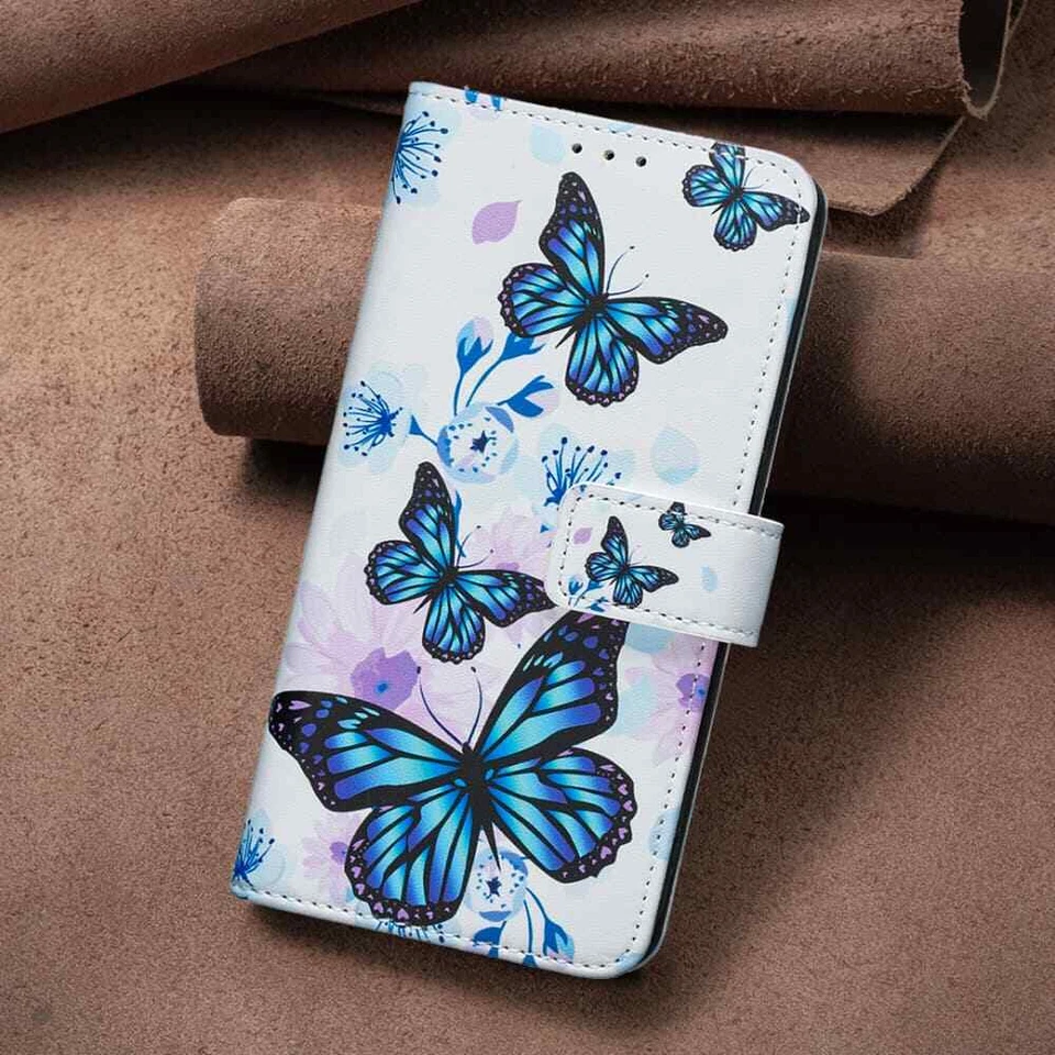 For iPhone 16 16e 15 14 13 12 11 SE 7 8 Magnetic Wallet Case Flip Leather Cover - Image 3 of 4