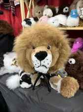 Alpaca Wildlife Fur Earflap Hat Soft And Fluffy Lion   Tan -made in Peru