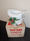Vintage Milk Glass TOP HAT - Re-use as a candy dish or planter VGC