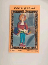 PMC Designs 25" Indra An All Felt Doll Pattern 2000 Patti Medaris Culea
