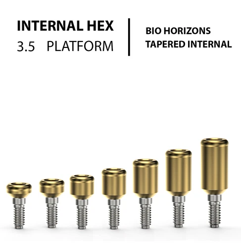 Overdenture Dental Abutment Removable Anchor Internal Hex SP BIOHORIZONS Tapered