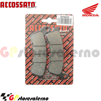 AGPA87OR ORGANIC PADS FRONT RECESSED HONDA 1300 CB 1300 F ABS 2008