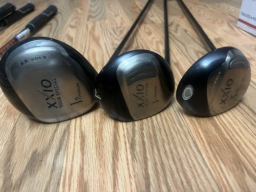 DUNLOP XXIO GOLF CLUB DRIVER TOUR SPECIAL 10 DEG Mp 100 R-FLEX 3 And 5 Wood
