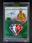 2021-22 Eminence Stephen Curry 75th Anniversary Auto Diamond Emerald 3/3≈1/1