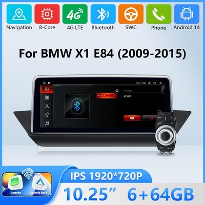 10.25'' Android 14 Autoradio CarPlay DAB+ SWC iDrive Für BMW X1 E84 CIC 2009-2015