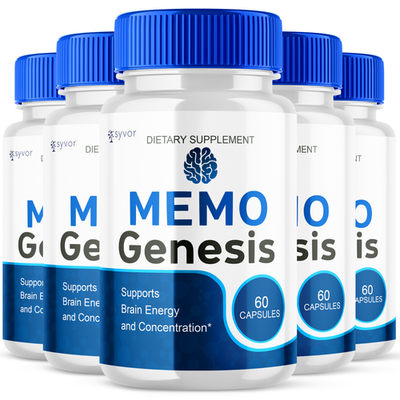 #ad 5 Pack Memo Genesis Nootropic All Natural Formula Brain Supplement 300 Capsule $59.95