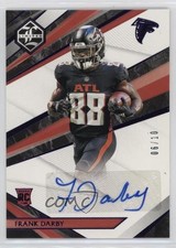2021 Panini Limited Rookie Spotlight Amethyst /10 Frank Darby #214 Auto 3d7