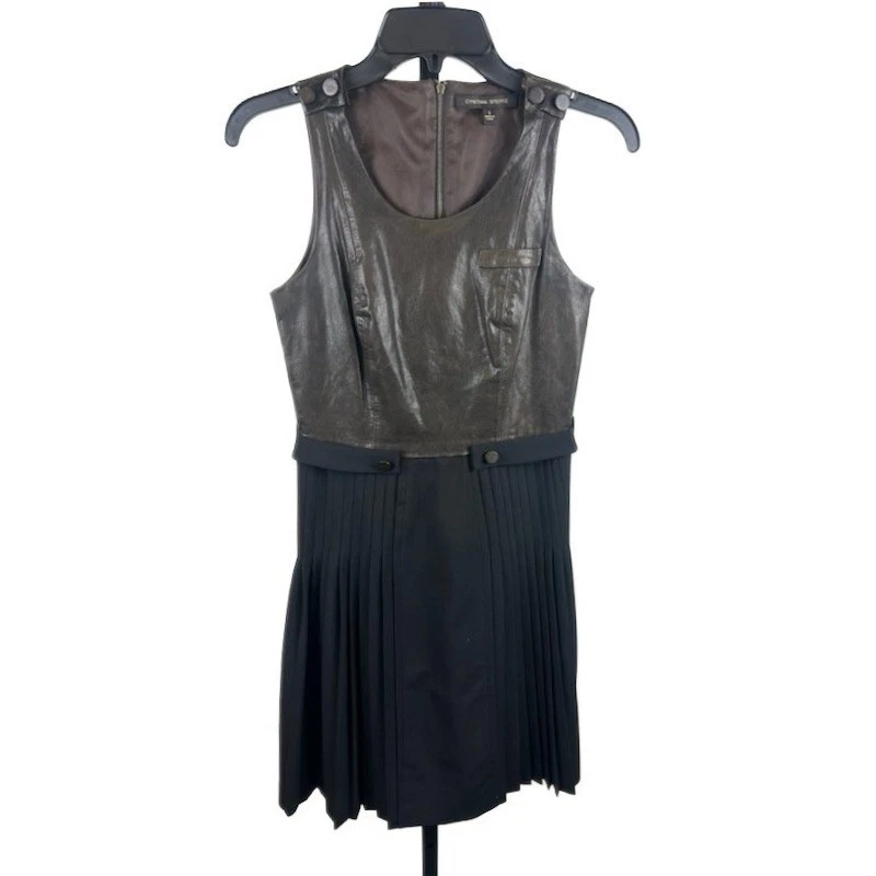 ebay leather dress Black Genuine Leather Dress I Leather Dress Evening Dress Party Wear Black  Dress