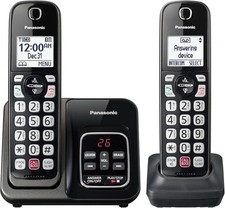 KX-TGD832M Panasonic 2-Handset Cordless Phone with Call Block  Bilingual ID