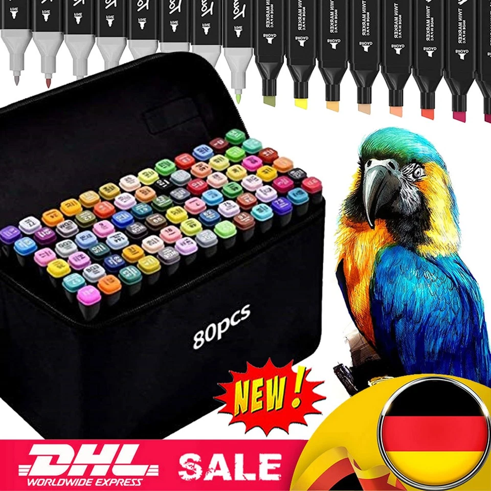 80 Farbe CopicMarker Lackmarker Stifte Architektur Twin Tip Graffiti Draw Pens - Bild 4 von 4